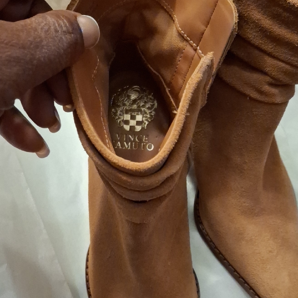 Vince Camuto Tan Suede Boots